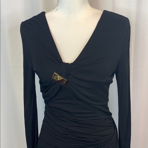 Gucci Little Black Dress Gold Embellishment - Picture 2 of 11